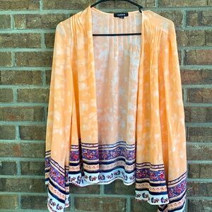 Torrid vibrant lightweight open cardigan size 1